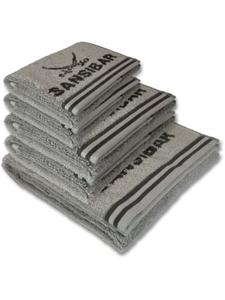 Полотенце для рук Sansibar Frottier Serie Doubleface, цвет silber/anthrazit