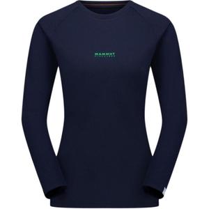 Футболка QD с рукавом реглан женская MAMMUT, Marine-Pinea Prt1