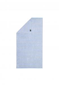 Голубые полотенца campus ringel 955 sky - 10 Cawö