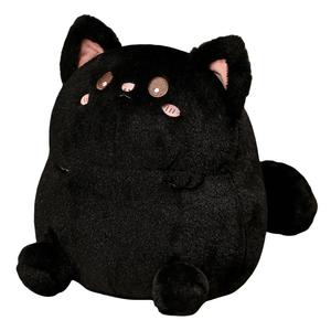 Плюшевая кукла Cartoon Chubby Kitten высотой 25см/35см MLING, черный