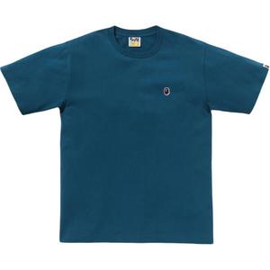 Футболка Bape Ape Head с принтом A BATHING APE, темно-синий