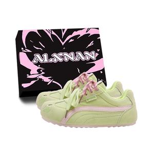 Alxnan Низкие повседневные туфли женские Green Apple Box, цвет Green Apple Box