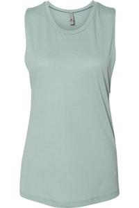 Женская фестивальная майка для мышц Next Level, цвет stonewash green