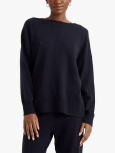 Джемпер из плотной шерсти с напуском Chinti & Parker, темно-синий