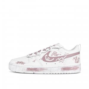 Nike Низкие детские кроссовки для скейтбординга Court Borough, розовые, белые, подростковые