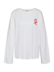 Noisy may Лонгслив 'NMIDA' в белом цвете