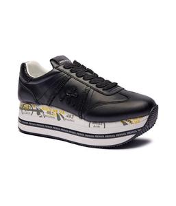 Кроссовки кожаные Premiata Beth, черный / белый