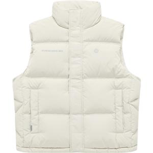 Пуховик-жилет унисекс серый пшеничный FILA FUSION