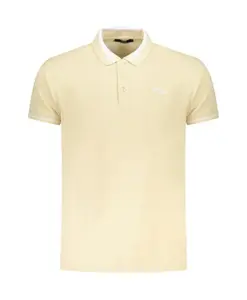 Бежевая хлопковая рубашка поло для мужчин Cavalli Class, бежевый