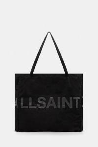 Хлопковая сумка LARGE Allsaints, черный