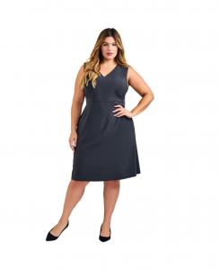 Женское стильное платье без рукавов AVENUE, Charcoal marled