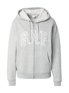 Толстовка с капюшоном на молнии GAP HERITAGE, светло-серый