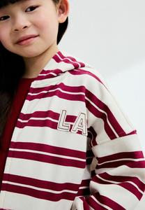 Толстовка Next REGULAR FIT , Burgundy Red White Stripe/White