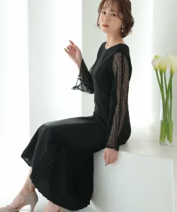 Свадебное платье-русалка с плиссировкой, платье для встречи выпускников, вечернее платье Pourvous, цвет Black