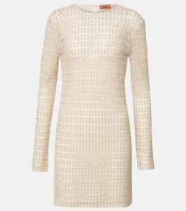 Мини-платье из ламе Missoni, Gold And Cream