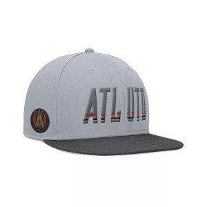 Мужская серая кепка Atlanta United FC дымчатая Snapback Fanatics, серый