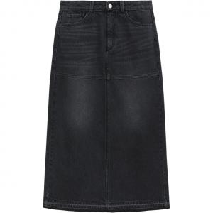 Повседневная длинная юбка женская GAP, черный