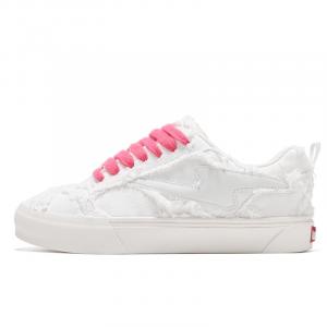 Tianmu Puffy обувь легкие низкие кроссовки для скейтбординга унисекс TINMUU, blossoming mist белый красный shoelace