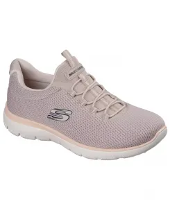 Женские слипоны; летние кроссовки Summits Summer Blush для ходьбы от Finish Line Skechers, розовый
