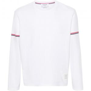Футболка RWB Stripe Crewneck THOM BROWNE, белый
