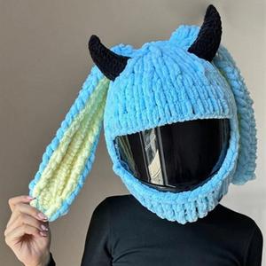 Чехол для шлема CYYFULE-888 с изображением персонажей мультфильмов, синий