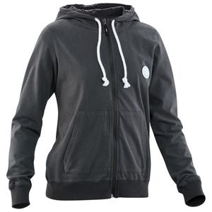 Женская толстовка с капюшоном на молнии бежевого цвета Edelrid, Obsidian