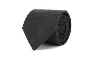 Галстук с заостренным кончиком Monogram Jacquard EMPORIO ARMANI