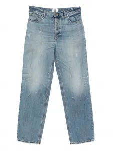 Джинсы с эффектом разбрызганной краски Haikure, синий