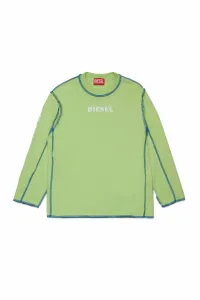 Детская футболка с длинным рукавом TCRAORLS Diesel, цвет Light Green