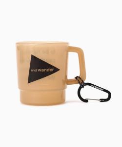 Кружка с логотипом andwander из полипропилена, бежевая.