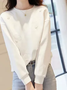 Женская толстовка с вышивкой Doux Belle, цвет White