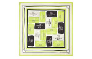 Шелковый платок Foulard от Marc Jacobs Show FENDI, зеленый