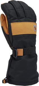 Мужские перчатки Carhartt Storm Defender Down Insulated Secure Cuff, Black/Barley