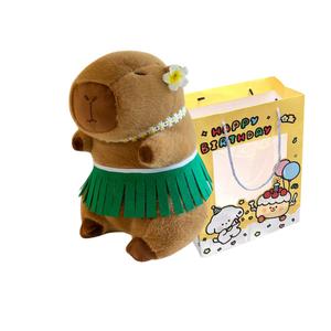 Креативная плюшевая игрушка капибара в мультяшном стиле, высота 23см/30см/40см/50см CHONGRONGLIANYU