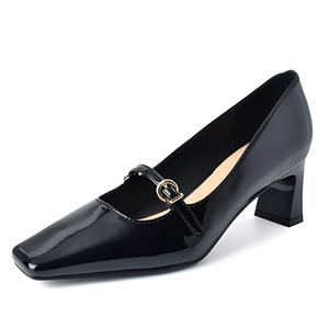 TATAYA Мэри Джейн на массивном каблуке 5,5 см женские — черные, цвет Black