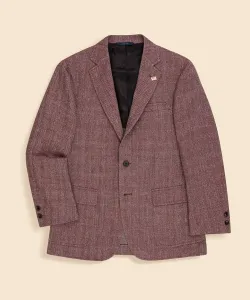 Куртка-сарафан из шерсти, хлопка и льна в елочку, с тремя пуговицами, традиционный стиль, произведено в США.