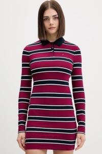 Платье Tommy Jeans, бордовый