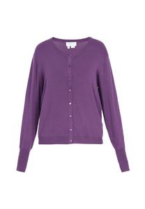 Usha BLUE LABEL Трикотажный кардиган в темно-фиолетовом цвете