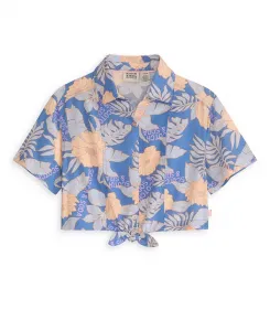 Блуза с коротким рукавом и застежкой спереди для девочек постарше SCOTCH & SODA