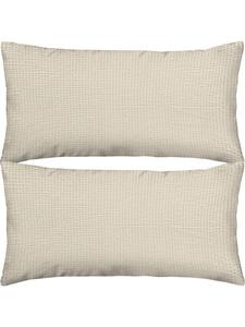 Erwin Müller Наволочки из жатого хлопка в упаковке, 2 шт, Wertingen, кремового цвета