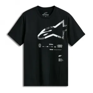 Футболка с коротким рукавом Alpinestars Geografica CSF, черный