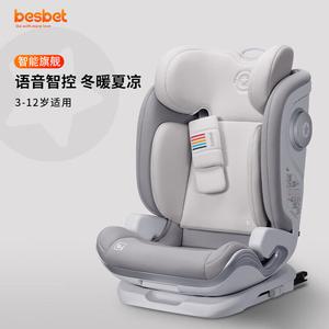 Besbet Sunshine Model детское автокресло для детей от 3 до 12 лет, интеллектуальная вентиляция, цвет seagull gray Cybex
