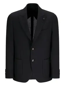 Пиджак с накладными карманами Lardini, черный
