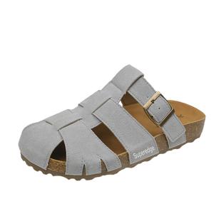 Тихие, износостойкие сандалии с закрытым носком, женские, серые SUPEREDGE, Gray