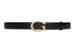 Ремень кожаный Gucci Leather Belts Unisex, черный
