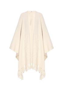 Usha FESTIVAL Кейп из шерсти белый