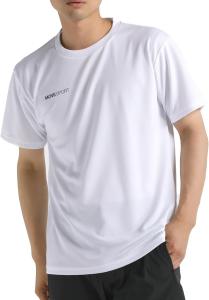 Футболка с коротким рукавом, впитывающая пот, быстросохнущая, эластичная, для тренировок, с одним логотипом, с сухой внутренней подкладкой, унисекс Descente