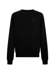 Свитшот с флисовой нашивкой Plein Sport, черный