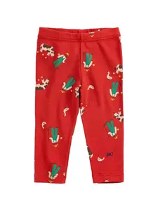 Леггинсы "Ферма-приключение" Bobo Choses, красный