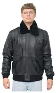 Куртка-Бомбер air force a2 из воловьей кожи монреаль Infinity Leather, черный